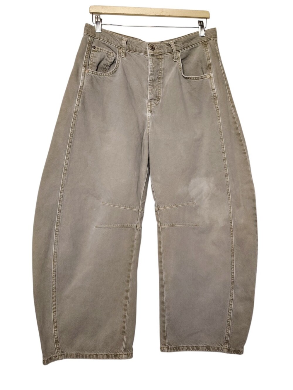 We the Free Lucky You Mid Rise Barrel Leg, Size 28